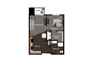 1 Bedroom Connex Apartments St. Michael, MN